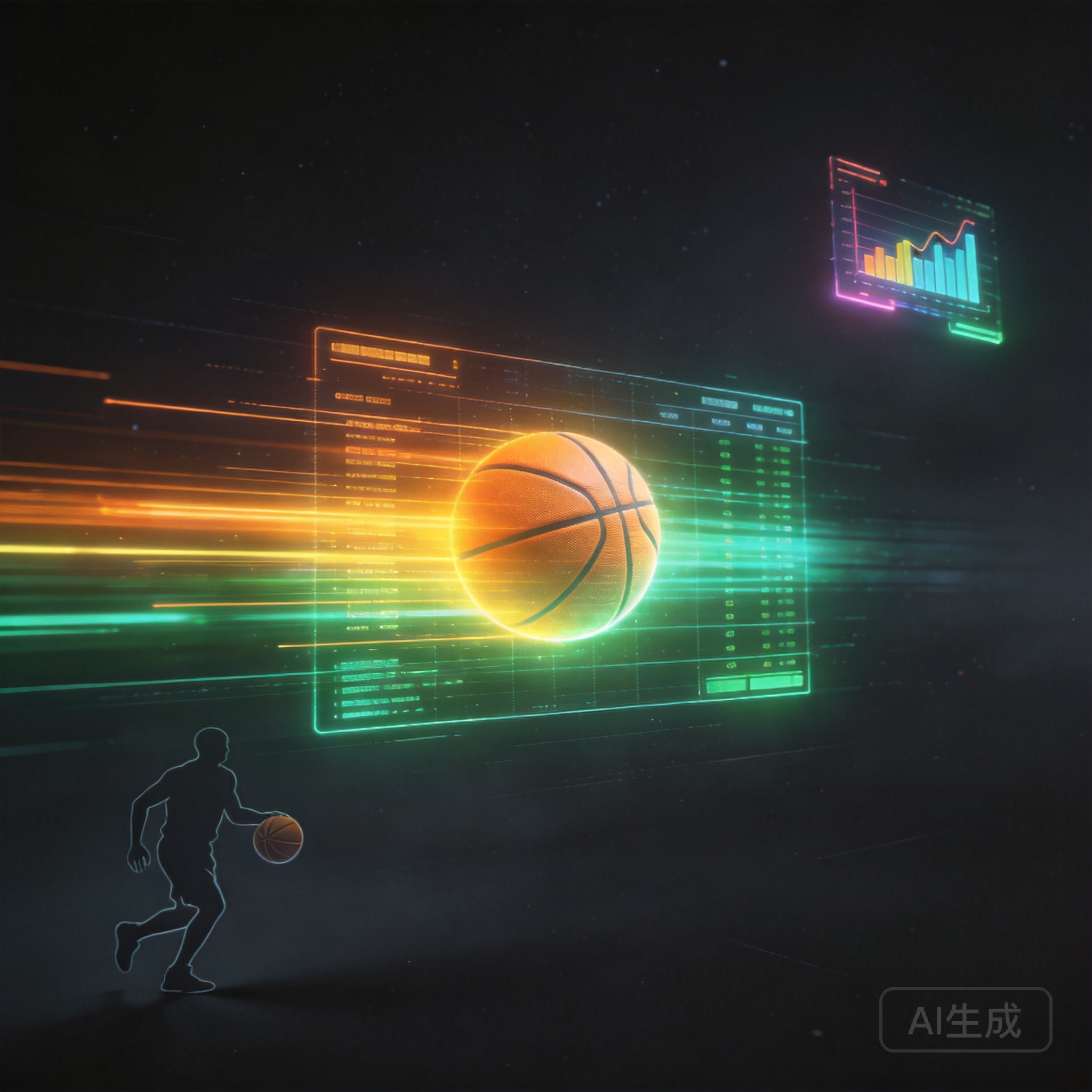 NBA初盘主题插画